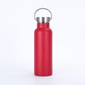 Double Wall Vacuum Insulated Stainless Steel Water Bottle Metal Loop Handle