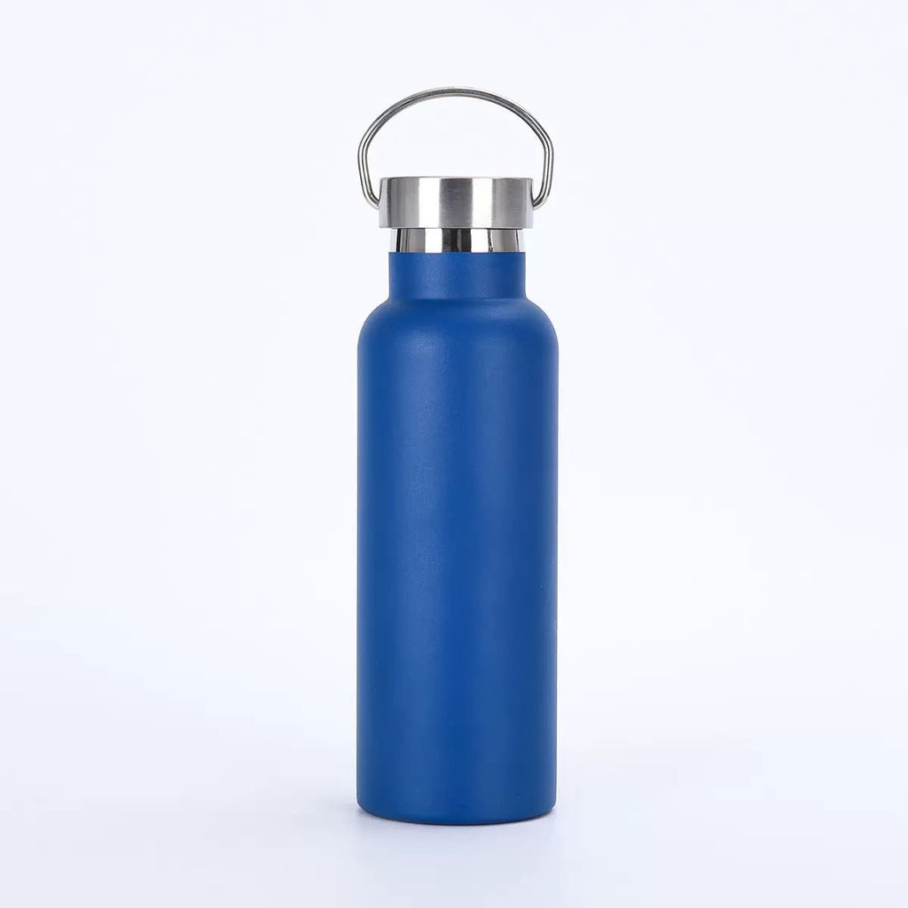 Double Wall Vacuum Insulated Stainless Steel Water Bottle Metal Loop Handle