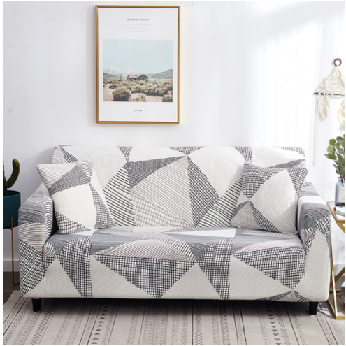 Husă elastică pentru canapea cu trei locuri, design elastic, imprimeu floral