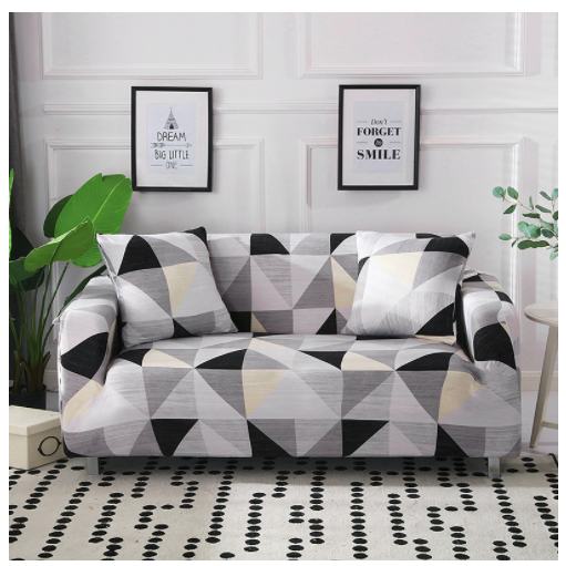 Husă elastică pentru canapea cu trei locuri, design elastic, imprimeu floral