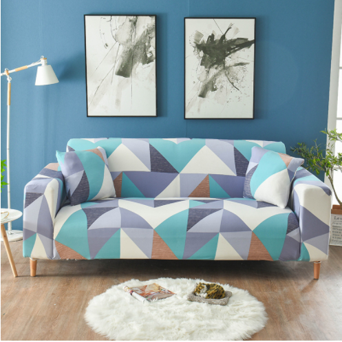 Husă elastică pentru canapea cu trei locuri, design elastic, imprimeu floral