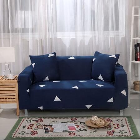 Stretch Sofa Elastic Slipcover Set Matching Pillowcases Textured Design