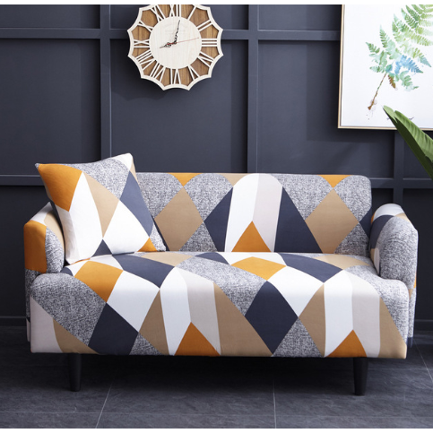 Stretch Sofa Elastic Slipcover Set Matching Pillowcases Textured Design