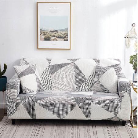 Stretch Sofa Elastic Slipcover Set Matching Pillowcases Textured Design