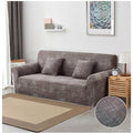 Stretch Sofa Elastic Slipcover Set Matching Pillowcases Textured Design