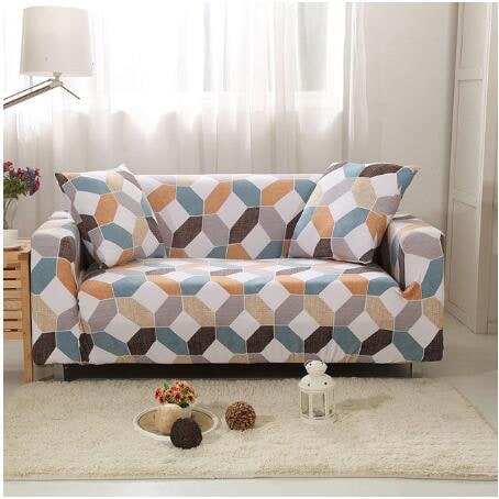Stretch Sofa Elastic Slipcover Set Matching Pillowcases Textured Design