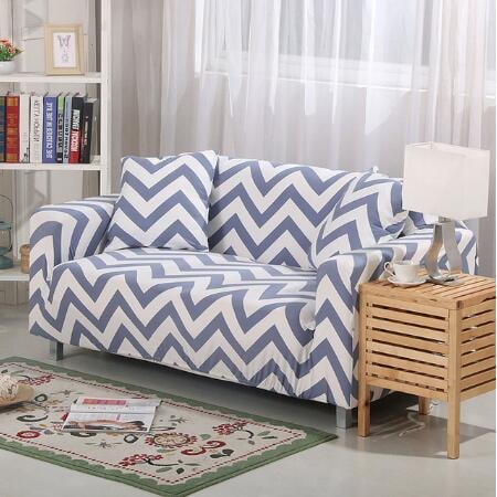 Stretch Sofa Elastic Slipcover Set Matching Pillowcases Textured Design