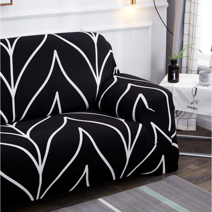 Stretch Sofa Elastic Slipcover Set Matching Pillowcases Textured Design