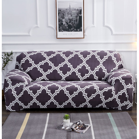 Stretch Sofa Elastic Slipcover Set Matching Pillowcases Textured Design