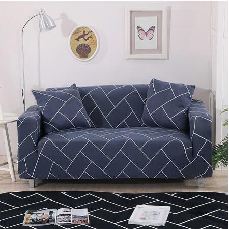 Stretch Sofa Elastic Slipcover Set Matching Pillowcases Textured Design