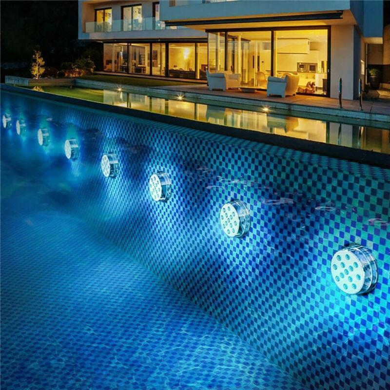 Wodoodporne lampki basenowe sterowane pilotem – 13 diod LED | ribuella
