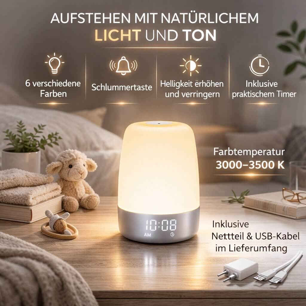 Sunrise Alarm Clock - Gentle Wake-Up Light - DayBright | ribuella