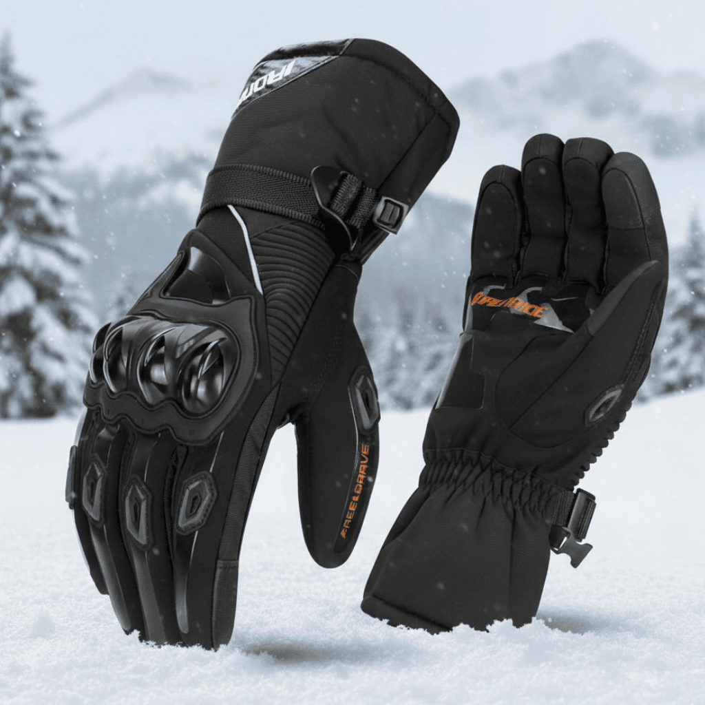 Luvas de inverno para motociclista THERMO GRIP, impermeáveis e isoladas