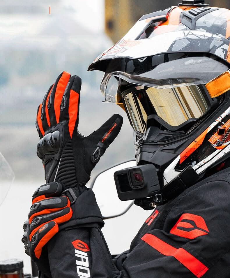 THERMO GRIP Winter Motorcycle Gloves, Waterproof Insulated
