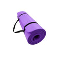 Thick Ribbed Foam Yoga Mat Non Slip Grip Portable Carry Strap