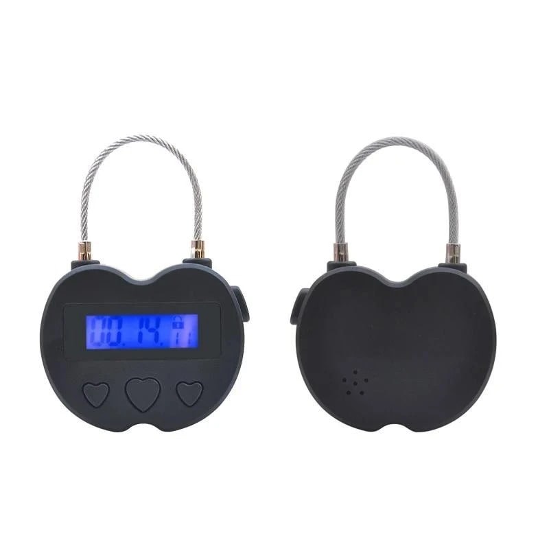 Digital Countdown Display Timer Padlock - Cable Shackle Lockable