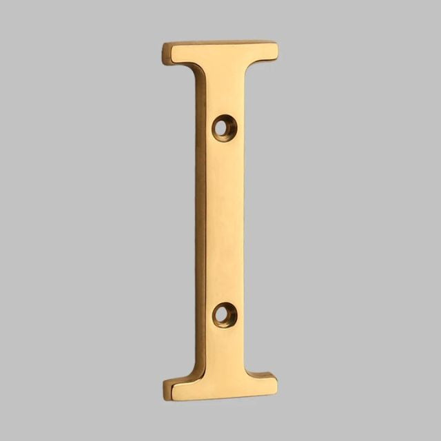 Solid Brass House Numbers — Classic Outdoor Address Digits