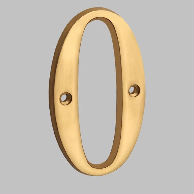 Solid Brass House Numbers — Classic Outdoor Address Digits