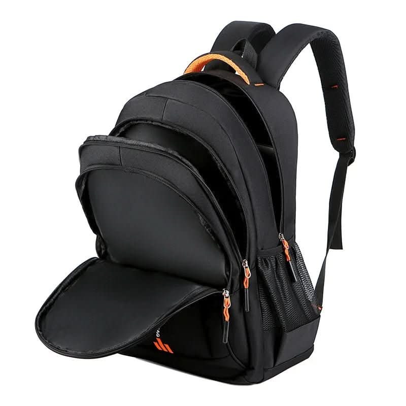 Sac à dos en cuir pour ordinateur portable, imperméable, compartiments multiples, bretelles rembourrées