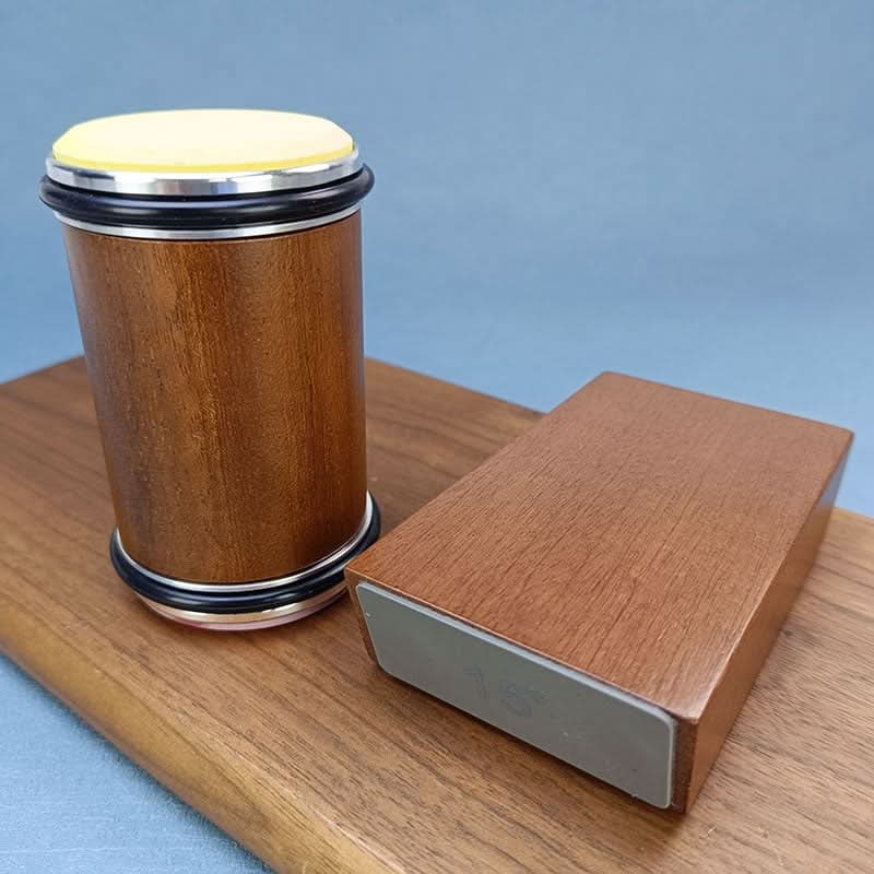 Tumbler Portable Rolling Knife Sharpener Diamond Roller Magnetic Angle Guide Wood Body
