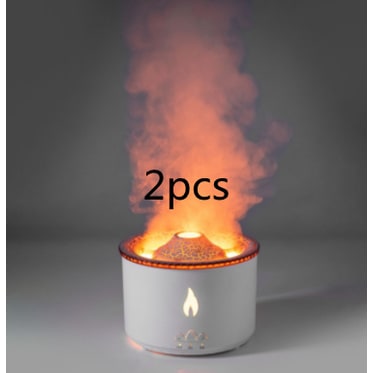 Ultrasonic Essential Oil Diffuser - Flame Light Effects And Jellyfish Mist Mode