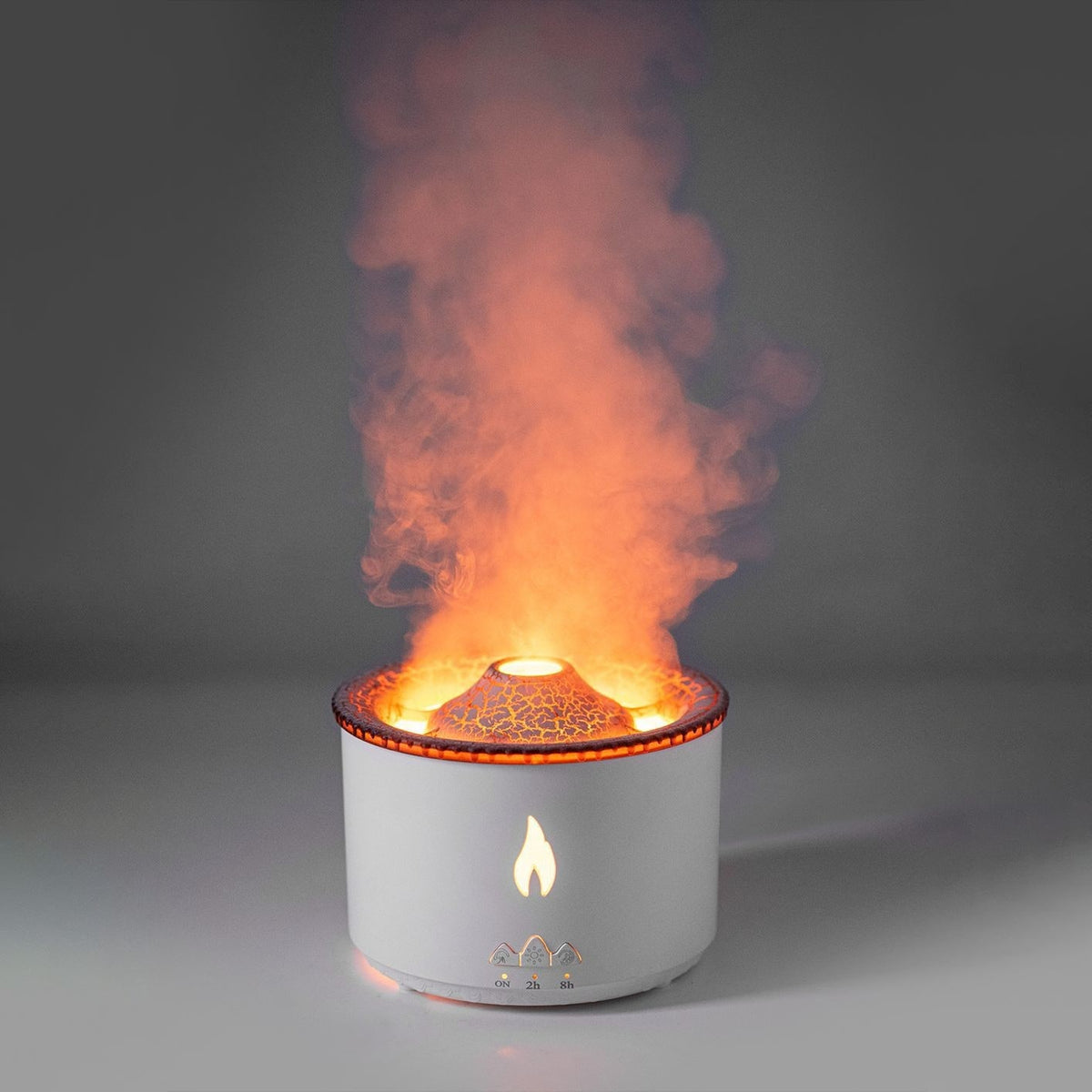 Ultrasonic Essential Oil Diffuser - Flame Light Effects And Jellyfish Mist Mode