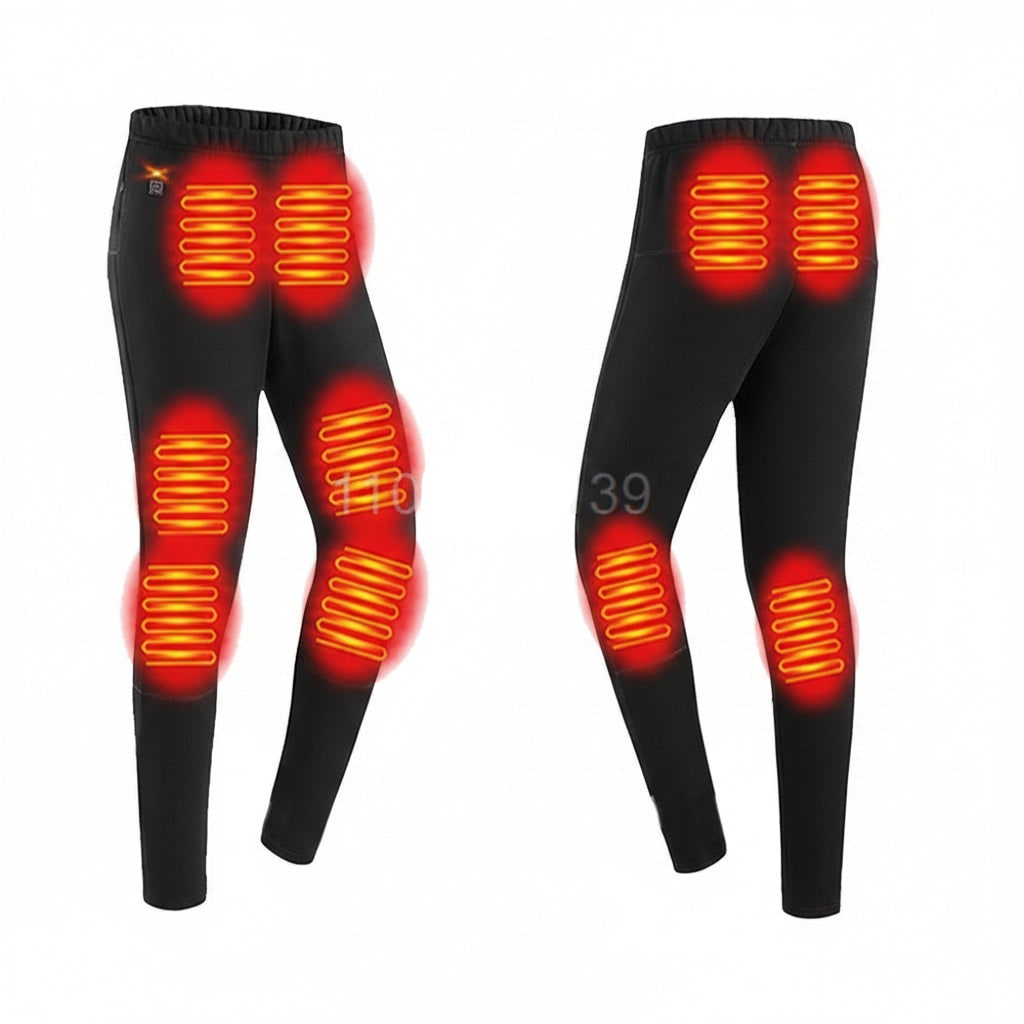USB Heated Long Johns Thermal Set, Multiple Heating Zones, Three Temperature Settings