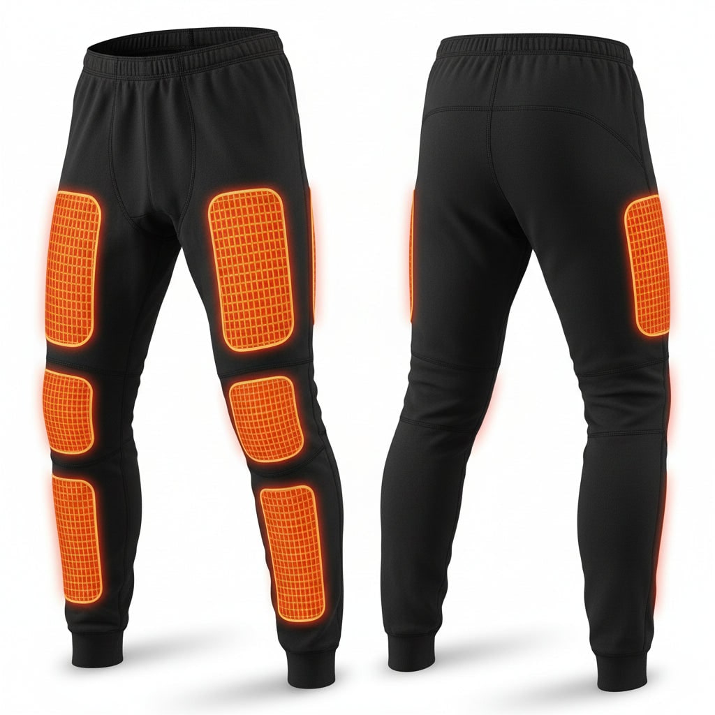 USB Heated Long Johns Thermal Set, Multiple Heating Zones, Three Temperature Settings