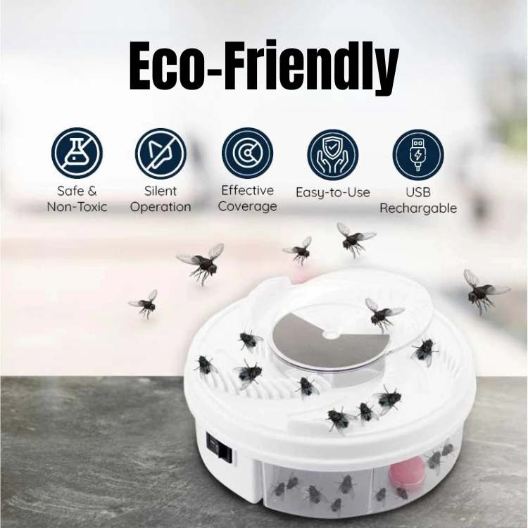Dispozitiv silențios cu USB pentru prinderea insectelor, pentru interior și exterior | ribuella