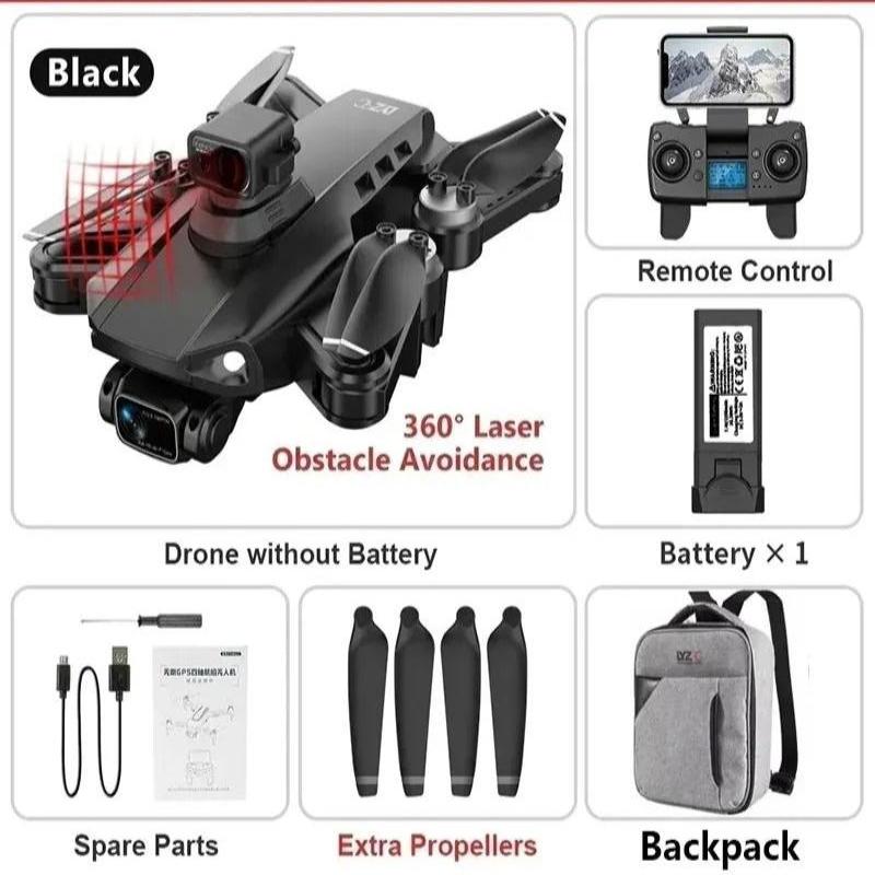 RG106 Pro dupla kamerás drón GPS-navigációval és 8K videóval