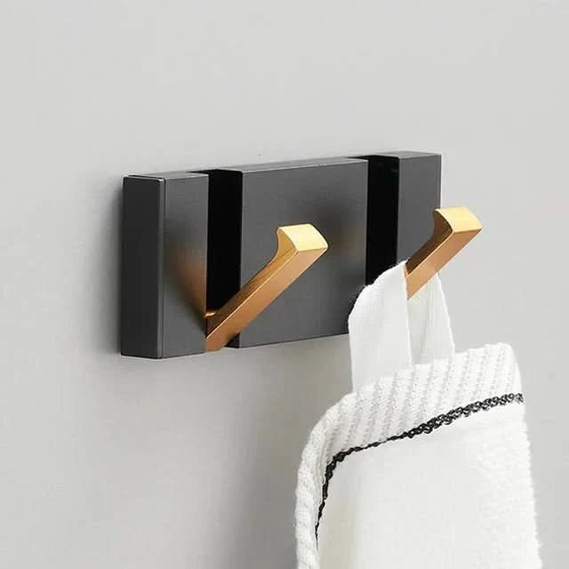 Modern Wall Mounted Coat Rack Retractable Folding Hooks Space Saving Design
