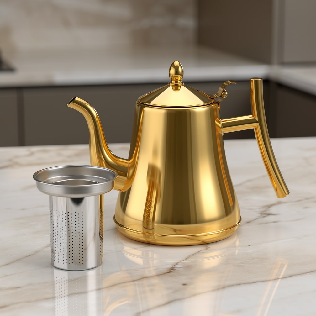 Hervidor de acero inoxidable con filtro integrado - BrewMate para todos los días | ribuella