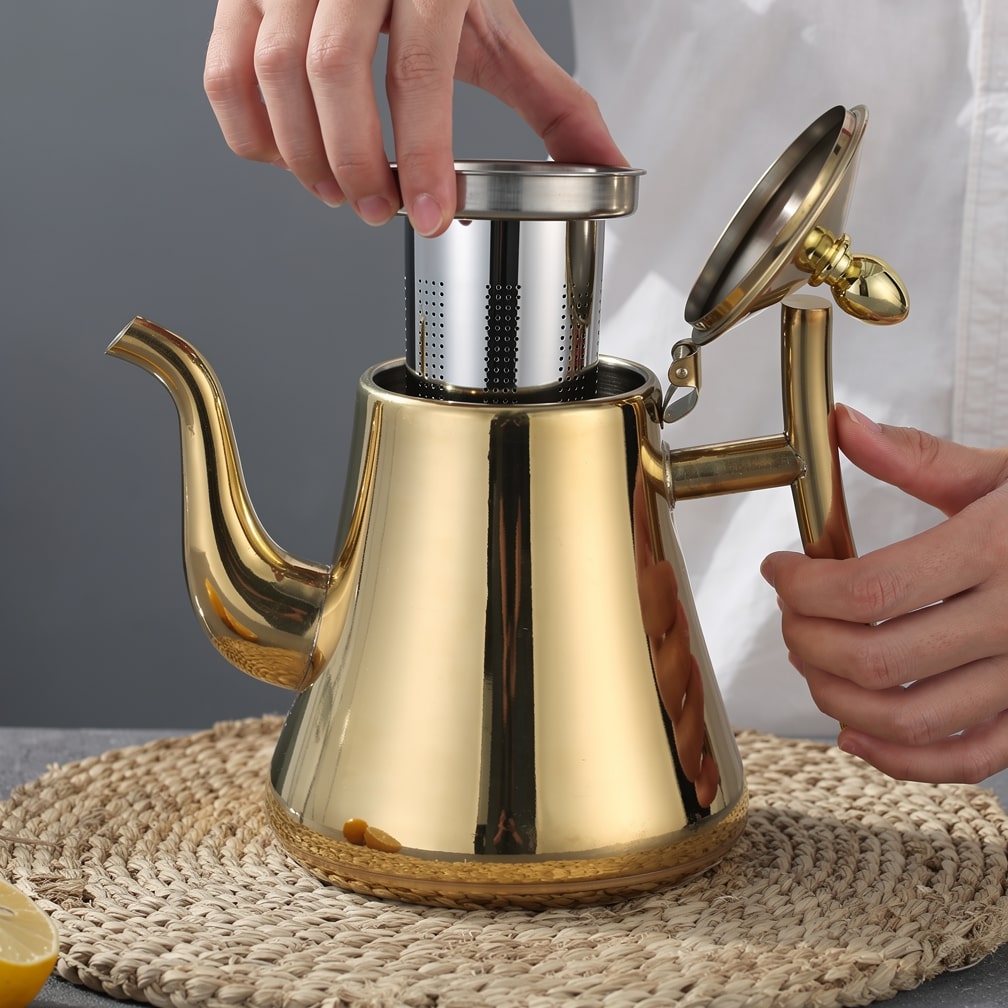 Hervidor de acero inoxidable con filtro integrado - BrewMate para todos los días | ribuella