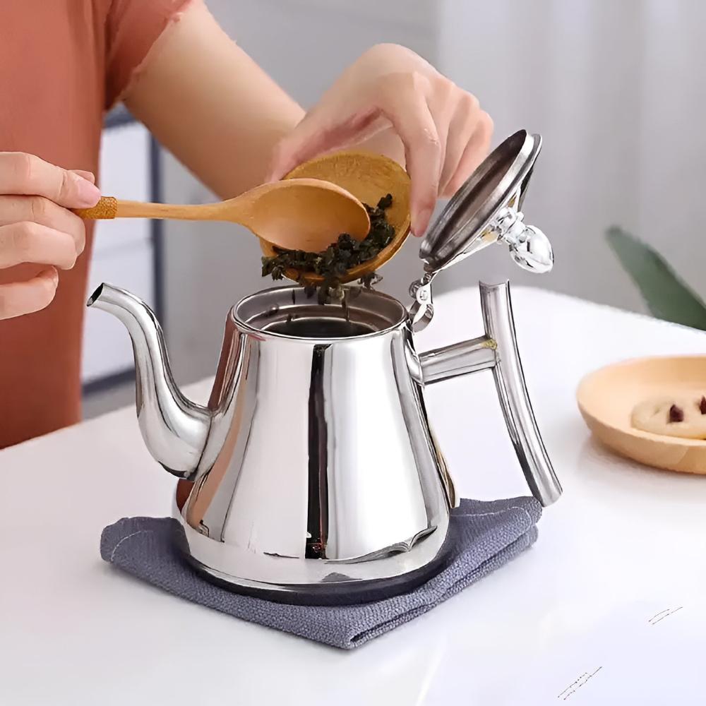 Hervidor de acero inoxidable con filtro integrado - BrewMate para todos los días | ribuella
