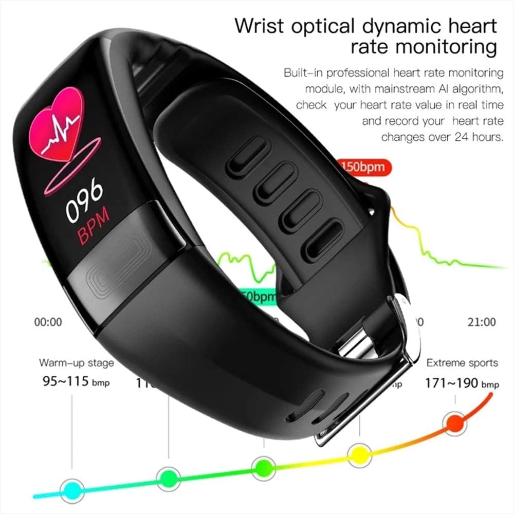 Silicone Band Fitness Tracker Water Resistant Ecg And Heart Rate Activity Monitor