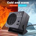 12V Ceramic Car Heater 150W-300W Portable Fan Automatic Thermostat