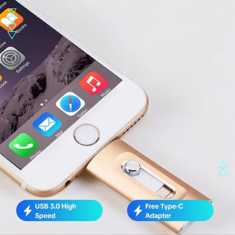 3-in-1-USB-Stick mit großer Kapazität für Mobiltelefon und Computer