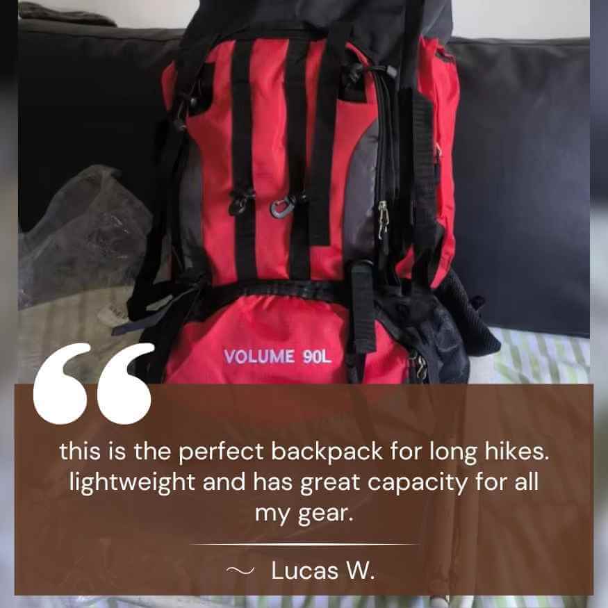 90L Waterproof Hiking Backpack — Ultra-Light Travel Pack