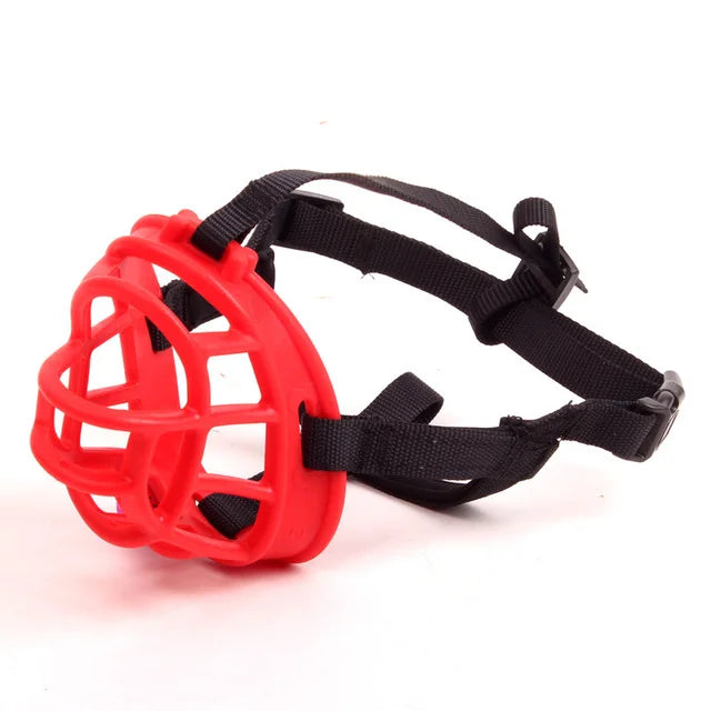 Adjustable Silicone Dog Muzzle for Barking and Biting Control