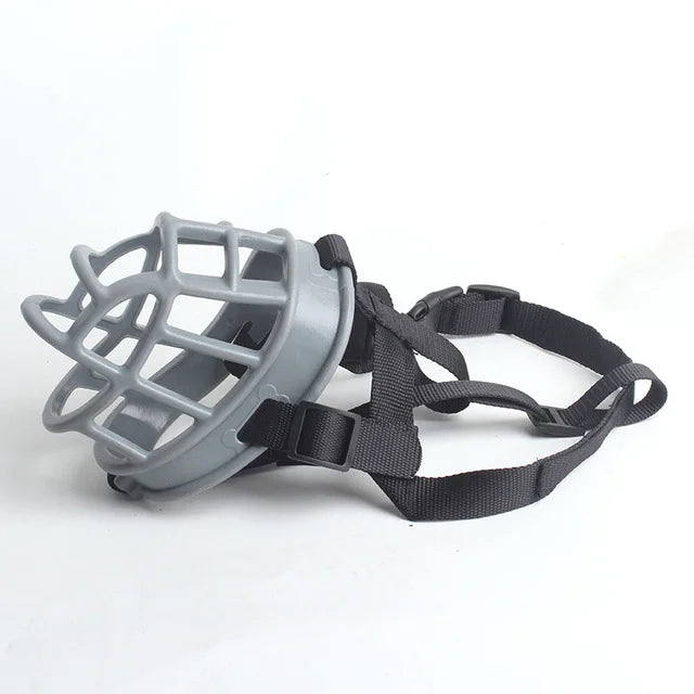 Adjustable Silicone Dog Muzzle for Barking and Biting Control