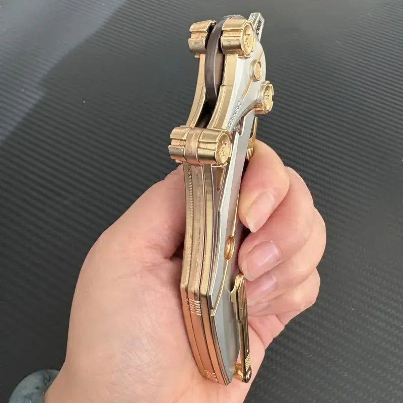 Couteau pliant en acier 8Cr13Mov, outil EDC compact entièrement métallique