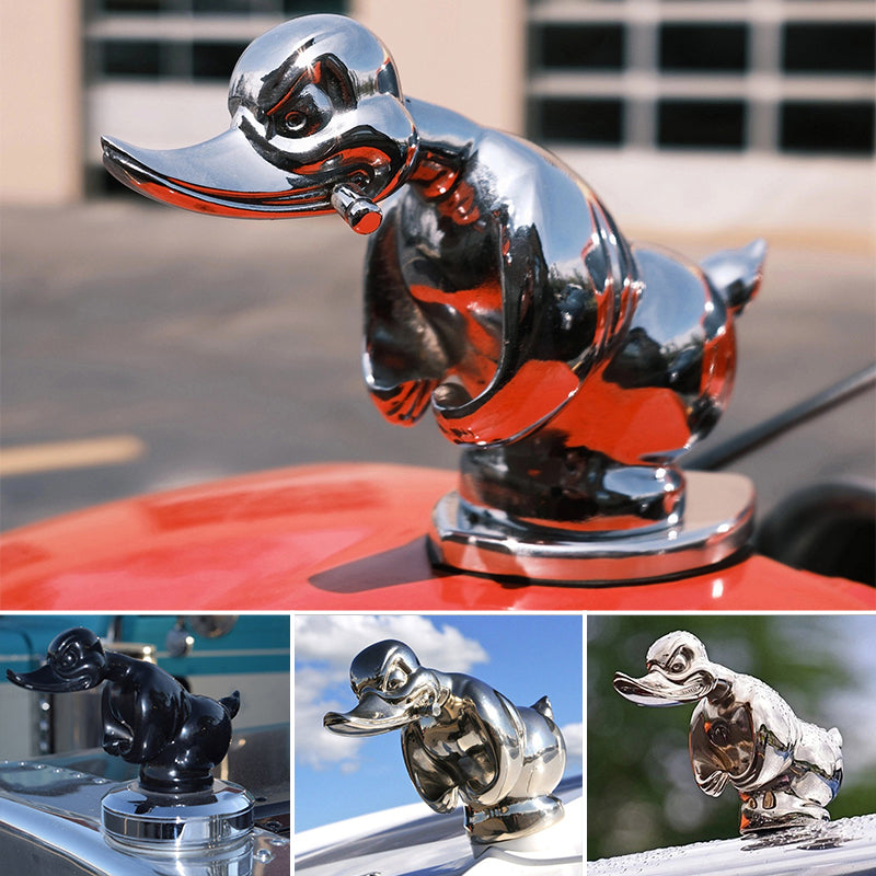 Angry Rubber Duck Hood Ornament Replica Car Radiator Emblem
