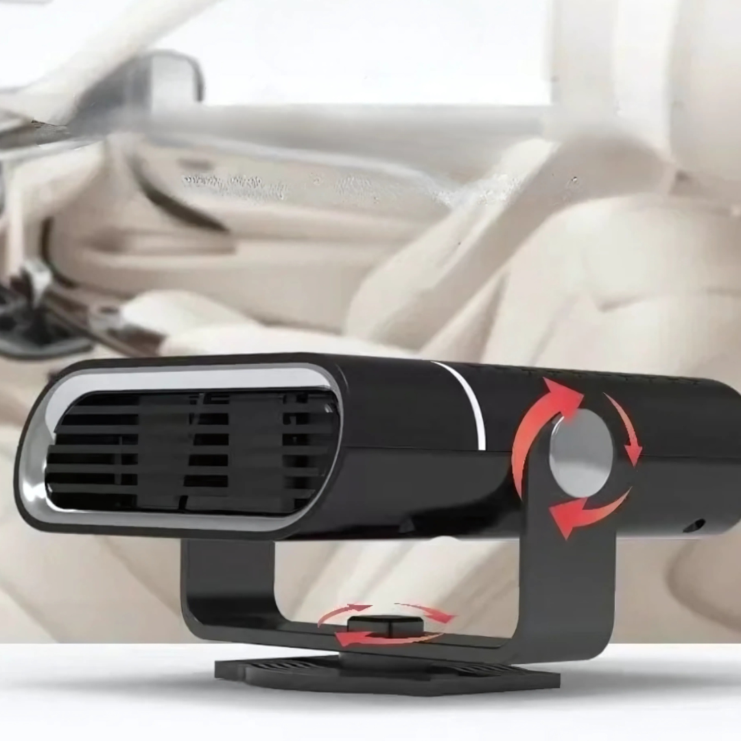 12V USB Portable Car Heater And Windshield Defroster Black