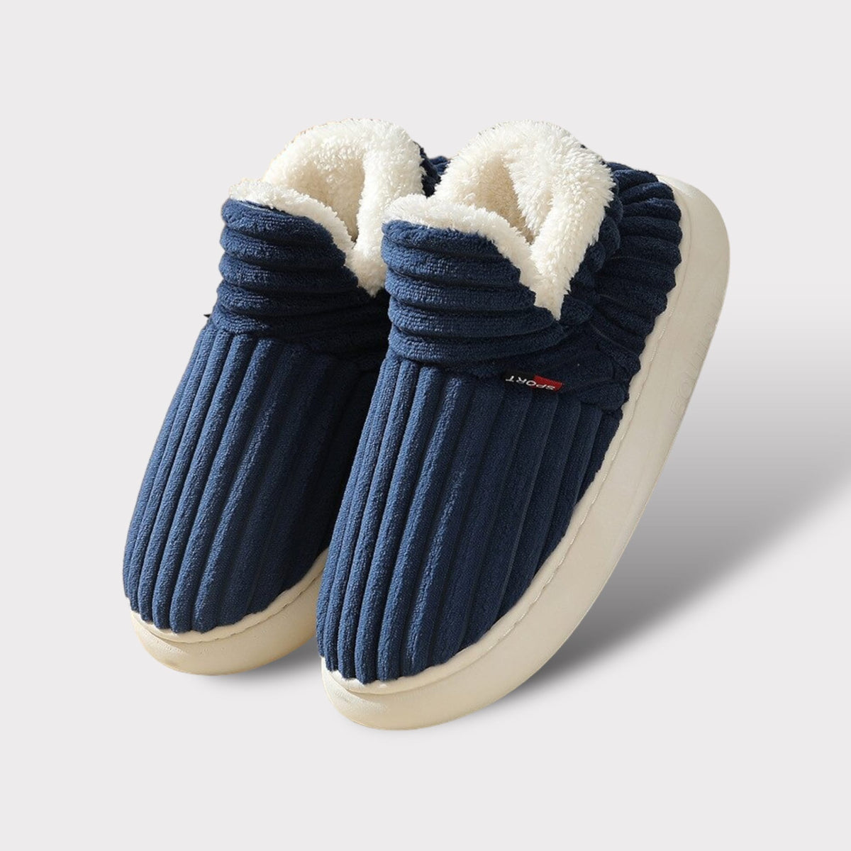Boutique Cozy Fleece-Lined House Shoes, Plush Cushioned Comfort