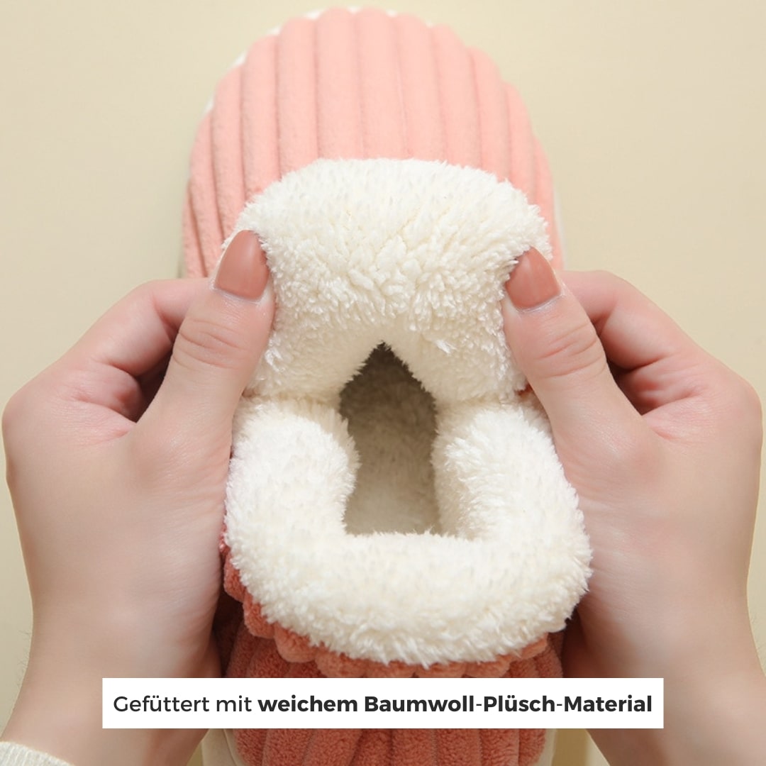 Boutique Cozy Fleece-Lined House Shoes, Plush Cushioned Comfort