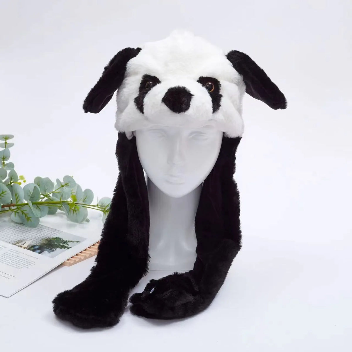 Gorro adorable BunnyJoy con orejas móviles y función de presionar la pata