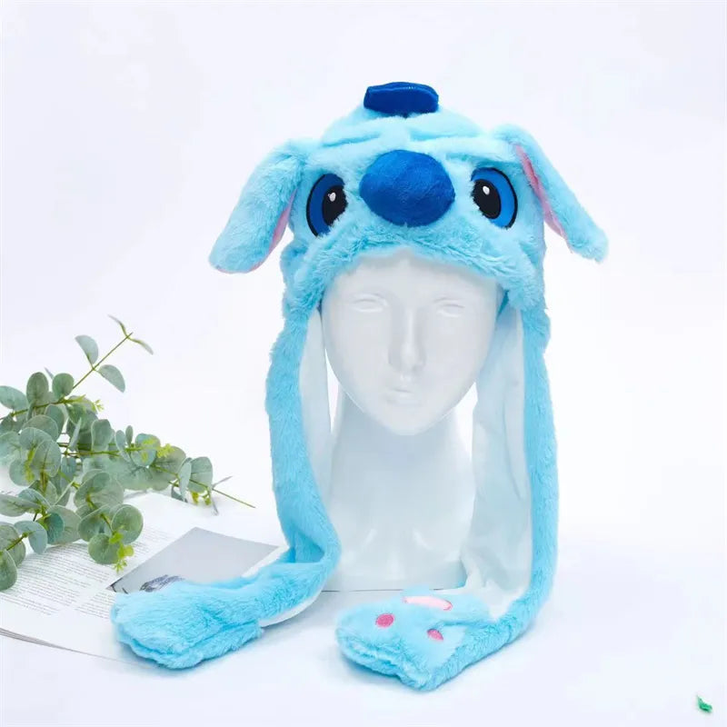 Gorro adorable BunnyJoy con orejas móviles y función de presionar la pata