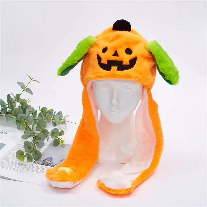 Cappello carino BunnyJoy con orecchie mobili e funzione di pressione sulla zampa
