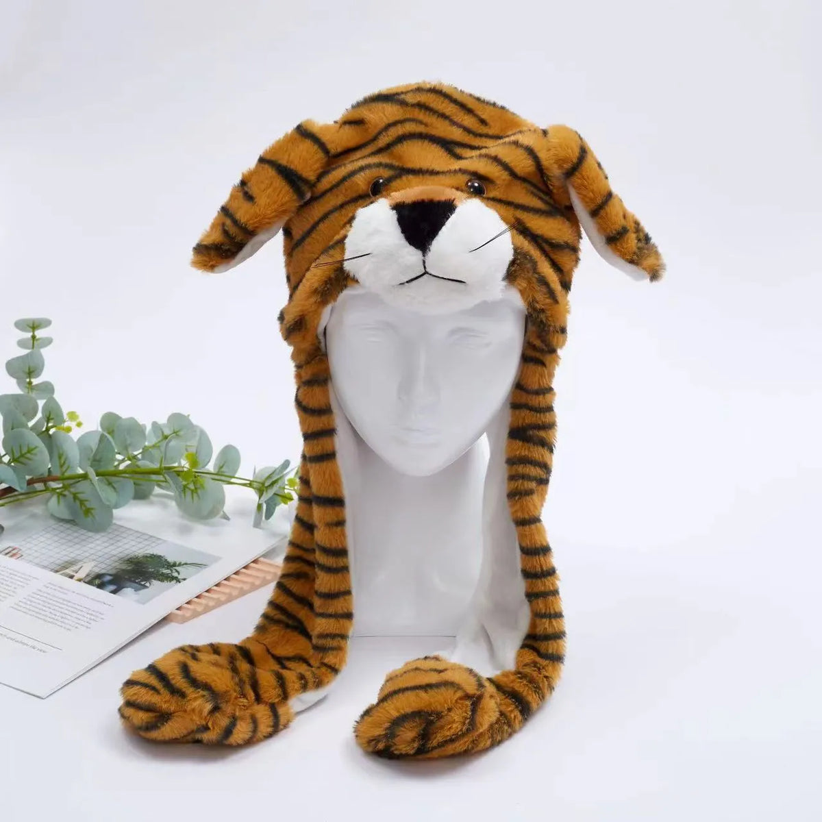 Gorro adorable BunnyJoy con orejas móviles y función de presionar la pata