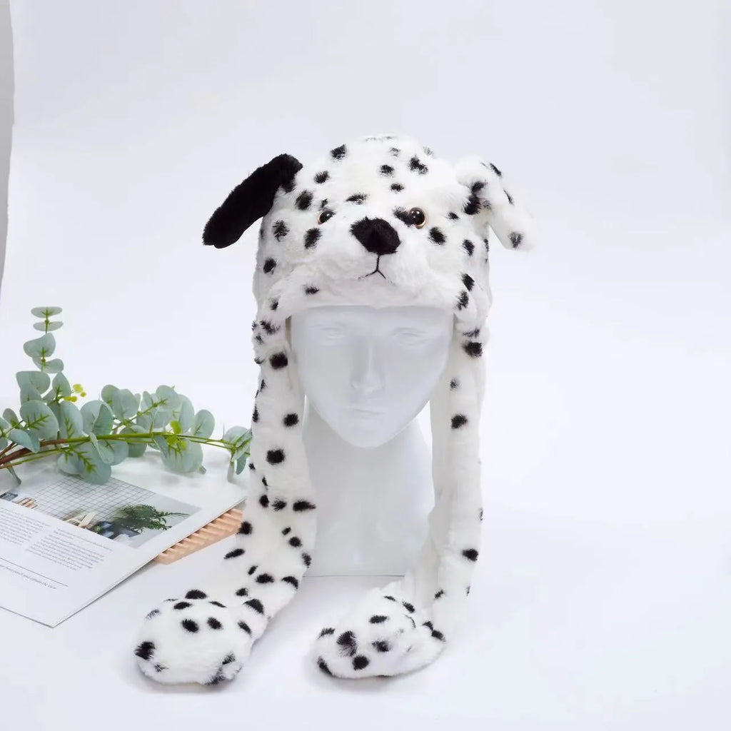 Cappello carino BunnyJoy con orecchie mobili e funzione di pressione sulla zampa